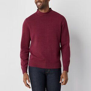 St. John's Bay Roll Neck Mens Mock Neck Long Sleeve Pullover Sweater - Sz XXL